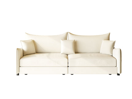 King Pull Out Sofa Bed, 3-In-1 Convertible Bed With 3 Pillows
