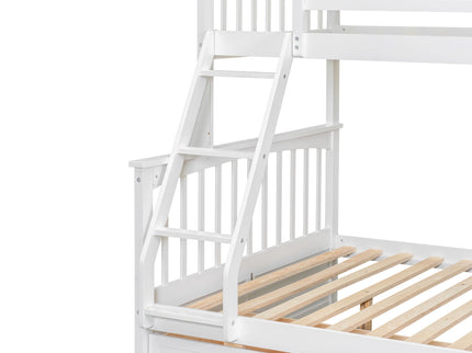 Bunk Bed With Drawers, Convertible Storage Bed