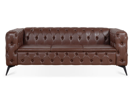 Square Arm Removable Cushion 3 Seater Sofa