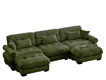 Super Comfort Oversized Modular Sectional Sofa With Movable Ottoman