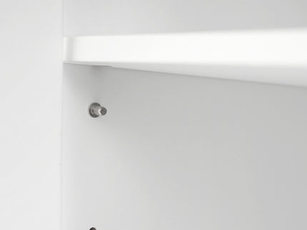 Freestanding Tall Bathroom Cabinet With Soft Close Doors And Adjustable Shelves