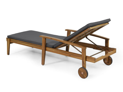 Jason - Chaise Lounge Adjustable Acacia Wood Outdoor Furniture