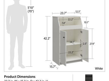 Loft Collection 2 Door Storage Tower