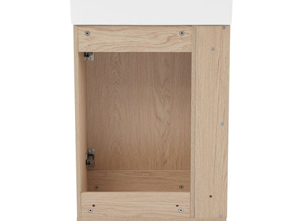 Modern Bathroom Vanity With Sink And 2 Tier Shelf