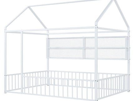 House Frame With Fence And Shelves