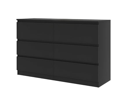 6 Drawer Dresser With Spacious Countertop And Concealed Handles