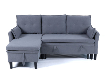L-Shaped Reversible Chaise Sectional Sofa With Storage