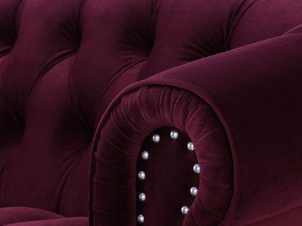 La Rosa - Victorian Chesterfield Loveseat