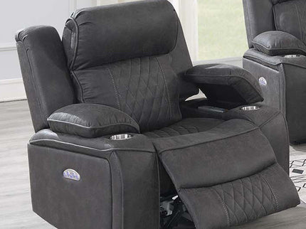 Power Motion Living Room Set With USB Port, Adjustable Headrest, Cup Holder