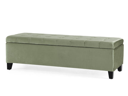 Wendover - Elegant Tufted Storage Bench With Lift-Up Top And Birch Wood Legs