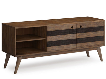 Clarkson - Low TV Stand - Rustic Natural Aged Brown