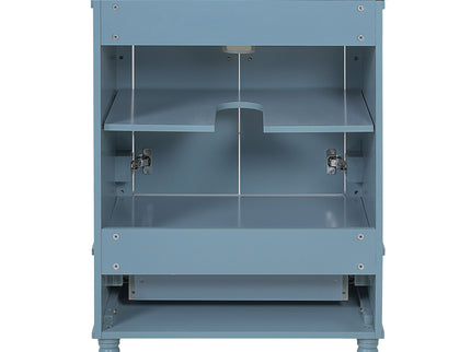 Bathroom Vanity With Ornate French Cylinder Legs, Soft Close Drawer