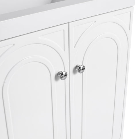 Modern Freestanding Bathroom Vanity With Soft Close Cabinet Doors