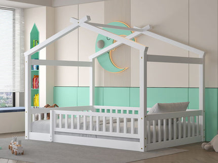 Bed House Bed Frame With Fence