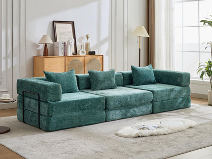 Convertible Floor Sofa Bed, Boneless Modular Sectional Sofa For Living Room