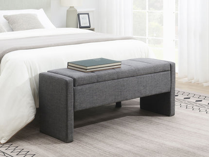Modern Upholstered Large Bed End Bench With Storage