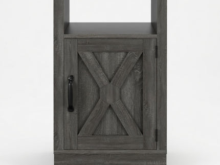 Farmhouse Nightstand, Charging Station & Storage
