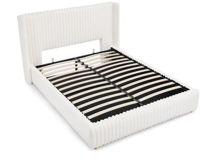 Functional Vertical Striped Bed With Gas Lift Storage
