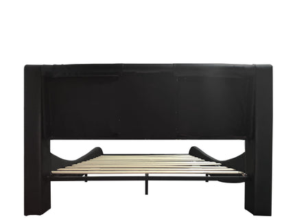 Platform Bed Frame With LED Lighting, tooth Music, Vibration Massage
