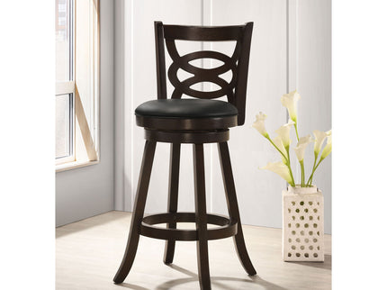 Swivel Bar Stool (Set of 2) - Black