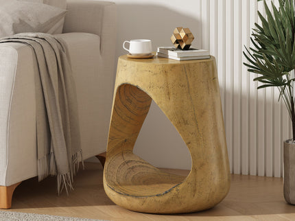 Hollow - Side Table, Durable And Weather Resistant