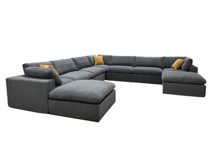 Custom Configuration Modular Sectional & Toss Pillows