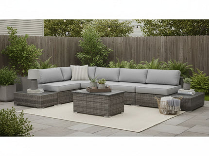 Stylish Entertainment Sectional Set, Outdoor Living