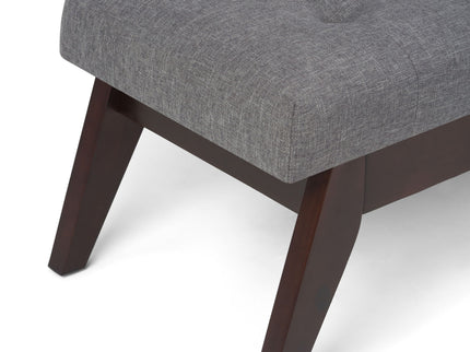Draper - Upholstered Mid Century Tufted Ottoman Bench