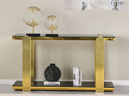 Console Table With Double Tier Storage