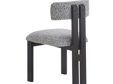 Modern Upholstered Armless Dining Chairs With Metal Legs