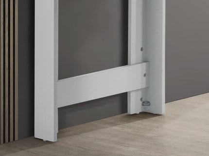 Alonzo - Small Space Counter Height Dining Table With Cabinet, Drawer, And 2 Ergonomic Counter Stools (Set of 3)