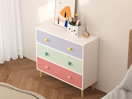 3 Drawer Dresser, Storage Cabinet With Anti Tip Safety