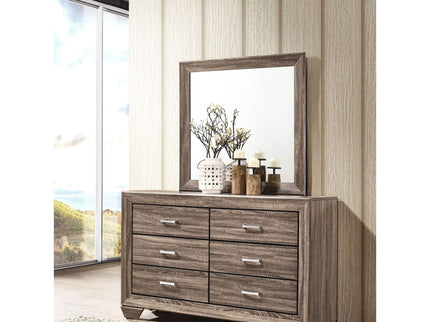 Holmgren - 6 Drawer Dresser With Mirror - Taupe