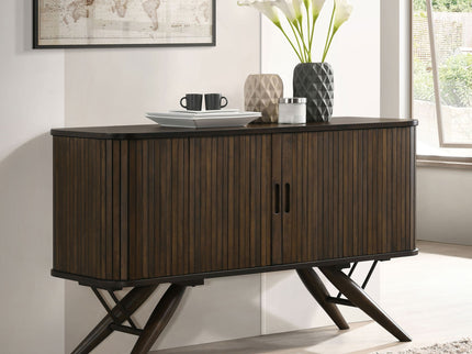 Wes - 2 Door Sideboard Buffet Storage Cabinet - Walnut