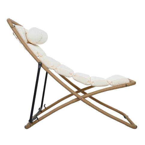 Outdoor Folding Chair With Adjustable Backrest (Set of 2)