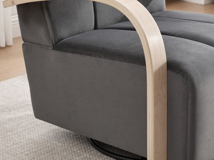 360° Swivel Accent Chair With Armrests