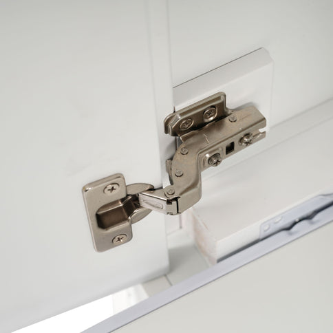 Modern Bathroom Vanity With Ceramic Sink, Solid Frame And Storage Solutions