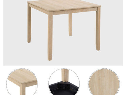 Modern 4 Person Dining Table Set With 4 Chairs