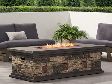 Fire Pit With Lightweight Concrete And Steel Frame
