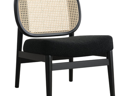 Quinne - Accent Chair With Padded Seat - Black