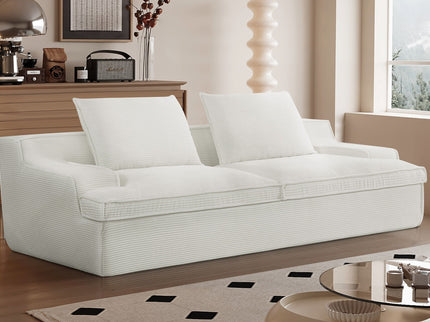 Nimbus - Oversized Full Foam 4 Seater Couch For Living Room Upholstered In Soft, Wide Armrests