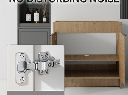 Freestanding Bathroom Vanity Cabinet With Soft Close Doors, Cabinet Only