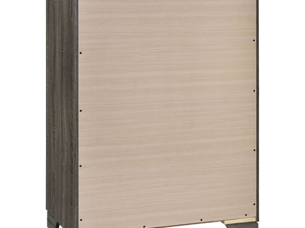 Funston - 4 Drawer Chest Of Drawers With Bar Handles - Brown Oak