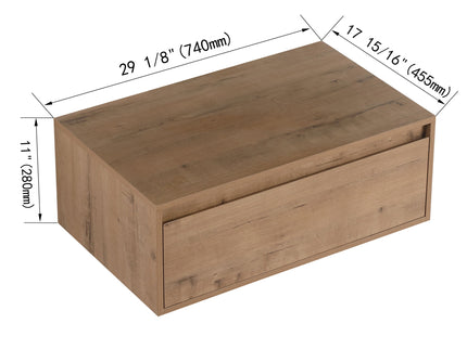 Modern Minimalist Bathroom Cabinet With Soft Close Drawers And Floating Mounting Design