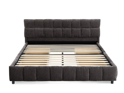 Modern Platform Bed Frame With Thick Fabric