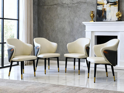 Dining Chairs Ergonomic (Set of 2) - Beige