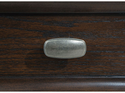 Berwick - 6 Drawer Chest With Door - Dark Oak