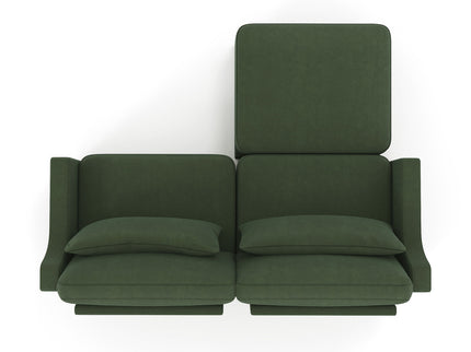 Stylish Sofa With Ottoman And Lumbar Pillows, Ergonomic Design