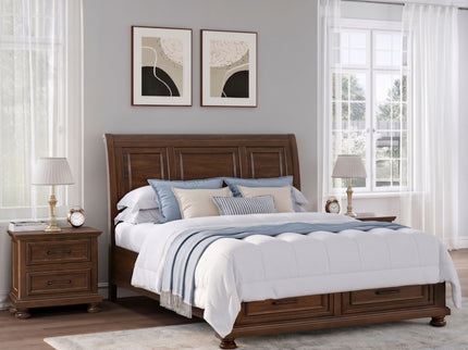 2 Drawer Nightstand With USB Charging Station