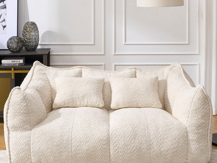 Comfortable Dual Beanbag Chair With High Resilience Foam Core For 2 People